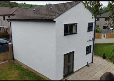 pebble dash house
